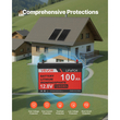 Πλήρες κιτ ηλιακής ενέργειας VEVOR 400W 12V, 2 τεμάχια μονοκρυσταλλικά ηλιακά πάνελ 200W + μπαταρία LiFePO₄ 12,8V 100Ah + ρυθμιστής φόρτισης MPPT 40A + μετατροπέας ισχύος 1000W για τροχόσπιτα, κάμπινγκ, σκάφη εκτός δικτύου