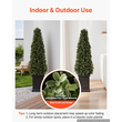 Τεχνητό φυτό VEVOR Boxwood Topiary 1000 mm Σετ 2 τεμαχίων με ανθεκτική γλάστρα, ψεύτικα δέντρα PE υψηλής ποιότητας, ψεύτικο πράσινο φυτό εσωτερικού και εξωτερικού χώρου όλο το χρόνο για μπροστινή πόρτα, είσοδο, βεράντα, μπαλκόνι, αίθριο, κήπο