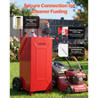 VEVOR 113,6L Fuel Gas Caddy, από ανθρακούχο χάλυβα, φορητή δεξαμενή αποθήκευσης μεταφοράς καυσίμου με ηλεκτρική αντλία και 2 τροχούς, δοχείο βενζίνης ντίζελ, για αυτοκίνητα, χλοοκοπτικά, ATV, σκάφη, μοτοσικλέτες, κόκκινο
