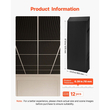 Πλακάκια οροφής PVC VEVOR 605x1215mm, 12 τεμάχια, τρισδιάστατα μαύρα γραμμικά πάνελ, λείο φύλλο PVC για πλέγμα πτώσης, ανθεκτικό στις κρούσεις, βαφόμενη επιφάνεια, εύκολο κόψιμο, μοντέρνο διακοσμητικό στυλ για σπίτι, γραφείο