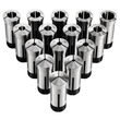 Σετ κόλετ VEVOR 5C Σετ τσοκ ακριβείας 1/8"-1" 15 τεμαχίων στρογγυλών κόλετ 5C, για φρέζες, πρέσες τρυπανιών, εργαλείο τσοκ τόρνου υψηλής συγκέντρωσης TIR 0,0008" με θήκη αποθήκευσης, σκληρυμένο και τροχισμένο