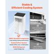 Φορητό Κλιματιστικό VEVOR, 9000 BTU 2.6kW 3 σε 1 Επιδαπέδια Μονάδα Ψύξης με Κλιματιστικό, Οθόνη Αφής LED & Τηλεχειριστήριο, Χρονοδιακόπτης 24 ωρών, Λειτουργία Ψύξης/Αφυγραντήρα/Ανεμιστήρα για Εσωτερικό Δωμάτιο, Λευκό, Ενεργειακή Απόδοση: A
