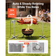 Ηλεκτρικό κιτ σούβλας VEVOR Rotisserie Grill 8 επιπέδων ύψους, ψησταριές BBQ, κιτ σούβλας με χωρητικότητα 60 kg, μοτέρ 38W, κιτ αυτόματου ψησίματος από ανοξείδωτο ατσάλι για πάρτι