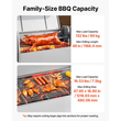 VEVOR Σούβλα 38W BBQ Εξωτερική Σούβλα Χοιρινού & Αρνιού, Σούβλα Κάρβουνου με Χωρητικότητα 60 kg, Ρόδες & Ύψος 4 Επιπέδων, Κιτ Ηλεκτρικής Σούβλας από Ανοξείδωτο Ατσάλι για Κάμπινγκ Εξωτερικού Χώρου