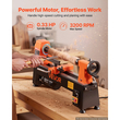 Τόρνος Ξύλου VEVOR 1/3 HP 200x330 mm Μίνι Τόρνος Ξύλου Πάγκου Μεταβλητής Ταχύτητας, 150 έως 3200 Σ.Α.Λ., Ξυλουργική Μηχανή με Στήριγμα Εργαλείου, Κλειδιά, Πόδια, για Αρχάριους Λάτρεις του DIY Ξυλουργική, Ξυλοτορνευτική