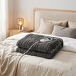 ΗΛΕΚΤΡΙΚΗ ΚΟΥΒΕΡΤΑ FLEECE ΓΚΡΙ 1,80Χ1,30m, 10 ΡΥΘΜΙΣΕΙΣ ΘΕΡΜΟΚΡΑΣΙΑΣ, LED ΟΘΟΝΗ, ΧΡΟΝΟΔΙΑΚΟΠΤΗΣ 1-9Ω, ΠΛΕΝΟΜΕΝΗ, 130W