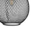 GLOBOSTAR® WIRE LE-201-0019 Μοντέρνο Κρεμαστό Φωτιστικό Οροφής με Ντουί 1 x E27 AC 220-240V IP20 - Μαύρο & Χρυσό - Μ25 x Π25 x Υ32cm