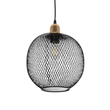 GLOBOSTAR® WIRE LE-201-0019 Μοντέρνο Κρεμαστό Φωτιστικό Οροφής με Ντουί 1 x E27 AC 220-240V IP20 - Μαύρο & Χρυσό - Μ25 x Π25 x Υ32cm