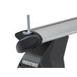 Menabo - Σετ Μπάρες Οροφής Αλουμινίου τύπου Omega Plus L Silver Για Audi A8 (D5/4N) 12/2017 > 4πορτο Sedan Μήκος 130cm - 2 τεμ. (10170/MB+14730/MB)