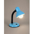 GLOBOSTAR® STUDENT GLB-102-0009 Μοντέρνο Επιτραπέζιο Φωτιστικό Πορτατίφ με Ντουί 1 x E27 AC 220-240V IP20 - Γαλάζιο & Μαύρο - Μ14 x Π14 x Υ32cm