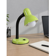 GLOBOSTAR® STUDENT GLB-102-0010 Μοντέρνο Επιτραπέζιο Φωτιστικό Πορτατίφ με Ντουί 1 x E27 AC 220-240V IP20 - Πράσινο & Μαύρο - Μ14 x Π14 x Υ32cm