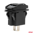 Amio - Πρίζα με 2 Θύρες USB και Καπάκι 12/24V Αδιάβροχη Μακρόστενο Σχήμα με Κόκκινο LED Φως Μαύρη - 1 τεμ. (04228/AM)
