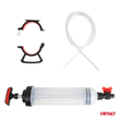 Amio - Σύριγγα αναρρόφησης & αλλαγής υγρών 1500ml με εύκαμπτο σωλήνα – Για λάδια Υγρά Φρένων & Ψυκτικά - 1 τεμ. (04278/AM)