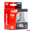H4 12V 60/55W P43t LumiTec NEXT GENERATION +135%  2ΤΕΜ.