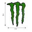 MONSTER ΑΥΤΟΚΟΛΛΗΤΟ 10 cm ΠΡΑΣΙΝΟ ΜΕ ΕΠΙΚΑΛΥΨΗ ΕΠΟΞΕΙΔΙΚΗΣ ΡΥΤΙΝΗΣ (ΥΓΡΟ ΓΥΑΛΙ)  - 1 ΤΕΜ.