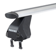 MENABO Ολοκληρωμένο Σετ Μπάρες Οροφής Αλουμινίου OMEGA PLUS L 130 cm Σε Ασημί Χρώμα για Kia Sportage (SL) 5 doors 2010>2013 - 2 τεμ. (9720/MB+14730/MB)