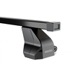 Menabo - ολοκληρωμένο σετ Μπάρες Οροφής σιδήρου Omega L 130 cm σε μαύρο χρώμα για BMW X1 (E84) 10/2009 > 10/2015 5πορτο / SUV - 2 τεμ. (9720/MB+12680/MB)
