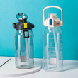 Φορητό παγούρι πλαστικό με καλαμάκι - 1500ml - 831622 - White