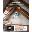 Ανεμιστήρας VEVOR Gable Mount, Ανεμιστήρας εξάτμισης σοφίτας Gable 38 cm με θερμοστάτη, Ψύξη και εξαερισμός 1300 CFM για σπίτι, γκαράζ, αποθήκες, εργαστήρια, περίβλημα από ανθρακούχο χάλυβα με βάσεις στήριξης, ασημί