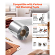 Χαρτί θερμής σφράγισης VEVOR 6 cm x 120 m, εξαιρετικά μακρύ ρολό ασημένιου θερμού φύλλου, συμβατό με τη θερμαινόμενη μηχανή διάτρησης και ανάγλυφης εκτύπωσης δέρματος VEVOR, πλούσιο χρώμα, λεπτή υφή, για χαρτί, ξύλο και πλαστικό