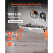Πτυσσόμενο τραπέζι συγκόλλησης VEVOR 2 σε 1, πάγκος εργασίας 1397 x 355,6 mm, χωρητικότητας 500 kg, ρυθμιζόμενο ύψος 5 επιπέδων, πλατφόρμα συγκόλλησης βαρέως τύπου από χάλυβα με 4 τροχούς, 12 υποδοχές εργαλείων και οπές στήριξης 14 mm για εργαστήριο