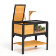 VEVOR Tortoise Habitat Ξύλινο Σπίτι Χελωνονιντζών 2 Δωματίων με Ράφι Αποθήκευσης, για Μικρά Ζώα Εσωτερικού Χώρου & Εξωτερικού Χώρου, Βάση Φωτισμού, Κλουβί για Μεγάλες Χελώνες & Ερπετά με Ανοιγόμενη Στέγη, Ακρυλικό Παράθυρο Παρατήρησης