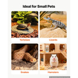 VEVOR Tortoise Habitat Ξύλινο Σπίτι Χελωνονιντζών 4 Δωματίων Ρυθμιζόμενη Βάση Φωτισμού, για Μικρά Ζώα Εσωτερικού & Εξωτερικού Χώρου, 2 Όροφοι & Ράμπα, Μεγάλο Κλουβί για Χελώνες με Ράφι Αποθήκευσης, Ανοιγόμενη Οροφή