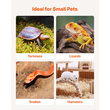 VEVOR Tortoise Habitat Ξύλινο Σπίτι Χελωνονιντζών 2 Δωματίων με Συρόμενο Δίσκο, για Μικρά Ζώα Εσωτερικού & Εξωτερικού Χώρου, Βάση Φωτιστικού, Κλουβί Ερπετών για Μεγάλες Χελώνες με Ανοιγόμενη Οροφή, Ακρυλικό Παράθυρο Παρατήρησης