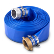 Σωλήνας εκκένωσης VEVOR 2" x 15,2 m PVC Lay Flat Wash Αντλία νερού αντίστροφης πλύσης Σωλήνας πισίνας, για φίλτρο άμμου πισίνας και αντλία φρεατίου, Αποστράγγιση μεταφοράς νερού, ανθεκτικός σε καιρικές συνθήκες και εκρήξεις, με εξαρτήματα πείρου, μπλε