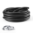 Σωλήνας αναρρόφησης VEVOR 25 mm x 25 m, βαρέως τύπου, από PVC, αντλία αναρρόφησης, για πισίνες, αντλία απορριμμάτων, μεταφορά νερού, αντοχή σε υψηλή πίεση, ανθεκτικό στις καιρικές συνθήκες και στις εκρήξεις, με σφιγκτήρες, μαύρο