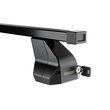 MENABO Ολοκληρωμένο Σετ Μπάρες Οροφής Σιδήρου OMEGA M 112 cm σε Μαύρο Χρώμα για Toyota Yaris Cross (XP210) 5 doors 2020> - 2 τεμ. (11460/MB+12670/MB)