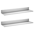 Ράφι VEVOR από ανοξείδωτο ατσάλι 218 x 914 mm, 2 τεμάχια, επιτοίχια πλωτή θήκη, βαρέως τύπου, σε σχήμα L, με μεγάλη χωρητικότητα 30 kg, εύκολο καθάρισμα για εστιατόριο, κουζίνα σπιτιού, γκαράζ