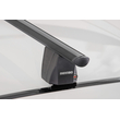 MENABO Ολοκληρωμένο Σετ Μπάρες Οροφής Αλουμινίου DELTA L 141 cm Σε Μαύρο Χρώμα για Kia Venga (χωρίς γυάλινη οροφή) 5 doors 2014> - 2 τεμ. (9700/MB+12520/MB)