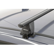 MENABO Ολοκληρωμένο Σετ Μπάρες Οροφής Αλουμινίου DELTA M 123 cm σε Μαύρο Χρώμα για Fiat Stilo 3 doors 2001>2010 - 2 TEM. (10580/MB+12500/MB)