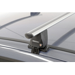 MENABO Ολοκληρωμένο Σετ Μπάρες Οροφής Αλουμινίου DELTA M 123 cm σε Ασημί Χρώμα για Toyota Yaris / Vitz (XP9) 5 doors 2005>2011 - 2 τεμ. (9790/MB+12510/MB)