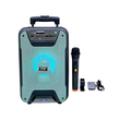 Φορητό ηχείο subwoofer με μικρόφωνο Karaoke - QS-5807 - 813072 - Blue