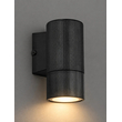 GLOBOSTAR® WALLY 77876 Μοντέρνο Φωτιστικό Τοίχου - Απλίκα με Ντουί 1 x GU10 AC 220-240V Αδιάβροχο IP65 - Μαύρο Ματ - Μ6.5 x Π9 x Υ13.5cm