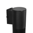 GLOBOSTAR® WALLY 77876 Μοντέρνο Φωτιστικό Τοίχου - Απλίκα με Ντουί 1 x GU10 AC 220-240V Αδιάβροχο IP65 - Μαύρο Ματ - Μ6.5 x Π9 x Υ13.5cm