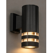 GLOBOSTAR® ORION 77886 Μοντέρνο Φωτιστικό Τοίχου - Απλίκα με Ντουί 1 x GU10 AC 220-240V Αδιάβροχο IP65 - Μαύρο Ματ - Μ9 x Π15.5 x Υ22cm