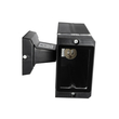 GLOBOSTAR® QUATRO 77896 Μοντέρνο Φωτιστικό Τοίχου - Απλίκα με Ντουί 1 x GU10 AC 220-240V Αδιάβροχο IP65 - Μαύρο Ματ - Μ11 x Π13 x Υ17.5cm