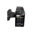 GLOBOSTAR® QUATRO 77897 Μοντέρνο Φωτιστικό Τοίχου - Απλίκα με Ντουί 2 x GU10 AC 220-240V Αδιάβροχο IP65 - Μαύρο Ματ - Μ11 x Π13 x Υ21.5cm