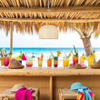 Summer Breeze - Κρεμαστό Μονόφωτο E27 Boho Rattan Φυσικό Καμπάνα - Μ50 x Π50 x Y34cm