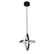 VenCore Duo Lume 6089-20005 - Μοντέρνο Κρεμαστό Φωτιστικό Οροφής Δίφωτο LED 22W Μαύρο Αλουμίνιο Γεωμετρικού Σχεδιασμού 24εκ με Ρυθμιζόμενο CCT Λευκό - Ημέρας - Θερμό - Χειρισμός CCT μέσω Διακόπτη On-Off