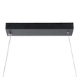 VenCore Duo Wave 6089-20004 - Μοντέρνο Κρεμαστό Φωτιστικό Οροφής Δίφωτο LED 54W Μαύρο Αλουμίνιο 90εκ με Ρυθμιζόμενο CCT Λευκό - Ημέρας - Θερμό & Χειριστήριο