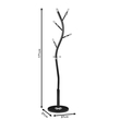 VenCore Arbor Black 5520-10001 - Καλόγερος Ρούχων Μεταλλικός Μαύρος 37x37x171cm