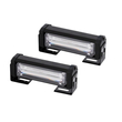 VenCore 6855-10022 - Σετ 2 Τεμ. Προειδοποιητικών LED CREE CXB COB Αδιάβροχες Μπάρες με Βάση και Διακόπτη ON/OFF Μονού Χρώματος Πορτοκαλί 12-24V