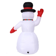VenCore 8979-10003 - Snowman 2.4m - Χριστουγεννιάτικη Φιγούρα Φουσκωτή Χιονάνθρωπος Εξωτερικού Χώρου 2.4m Ύψος - Αυτόματο Φούσκωμα - Φωτιζόμενος