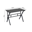 VenCore 2730-10001 - Gaming Desk 120x60x75cm Black - Μοντέρνο Γραφείο Gaming VenCore Μοριοσανίδας Carbon Fiber με Μεταλλικά Πόδια Μαύρο Μ120 x Π60 x Υ75cm