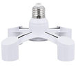 VenCore 6373-10015 - 4xE27 Bulb Adaptor 4x60W Max - Αντάπτορας - Μετατροπέας από 1xE27 σε 4xE27 Ντουί 0 έως 230 Volt Μέγιστη Θερμοκρασία έως 160C & 4x60 Watt Μέγιστο Φορτίο