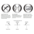 VenCore 2624-10001 - Single Monitor 13-32 Inch Adjustable Desk Mount - Βραχίονας Γραφείου για Οθόνη Υπολογιστή 13-32 Ιντσες με Ρυθμιζόμενο Ύψος & Περιστροφή έως 10kg